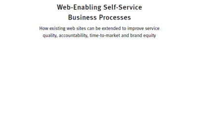 Web Enabling Self-Service Business Processes